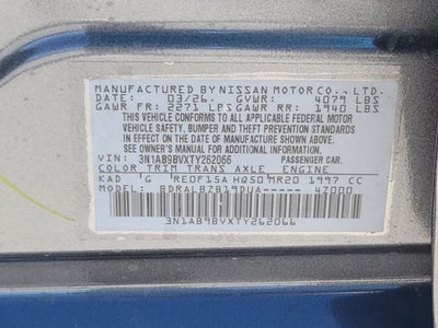 2026 Nissan Sentra S
