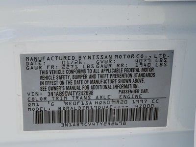 2026 Nissan Sentra SV