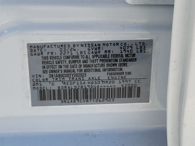 2026 Nissan Sentra SV