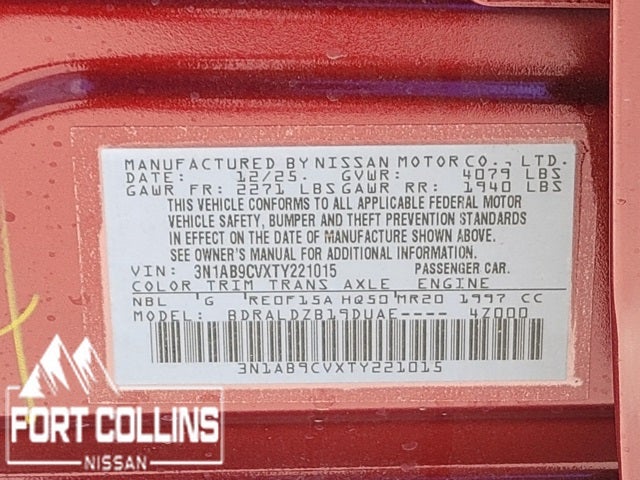 2026 Nissan Sentra SV