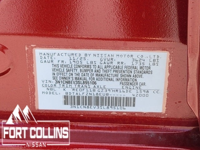 2025 Nissan Versa 1.6 SV