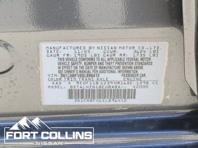 2025 Nissan Versa 1.6 SR