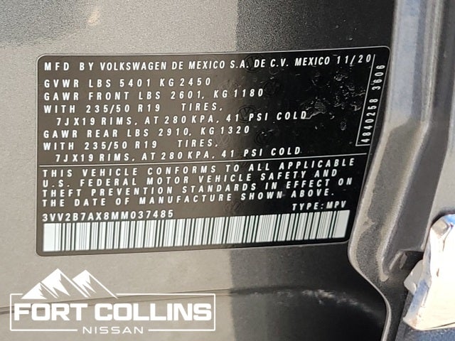 2021 Volkswagen Tiguan 2.0T SEL