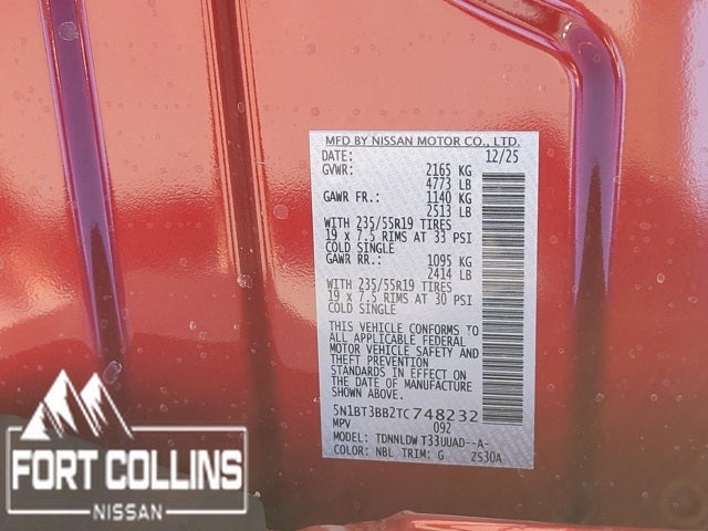 2026 Nissan Rogue Dark Armor