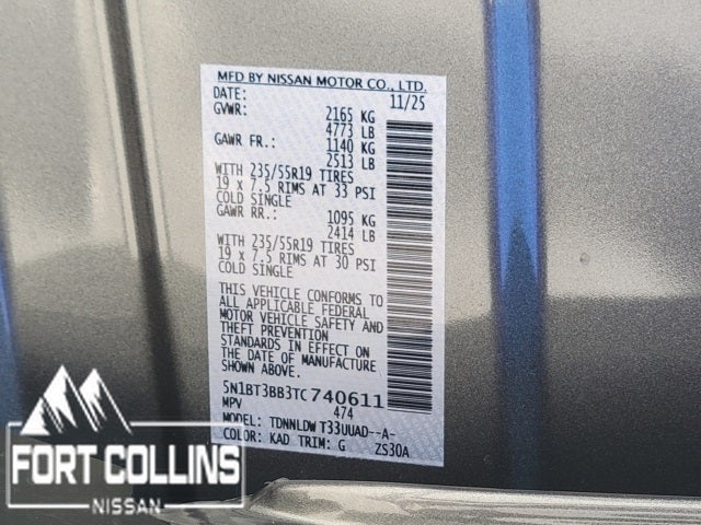 2026 Nissan Rogue Dark Armor