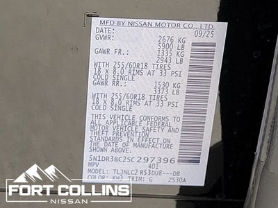 2025 Nissan Pathfinder SV