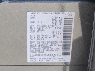 2026 Nissan Pathfinder SV