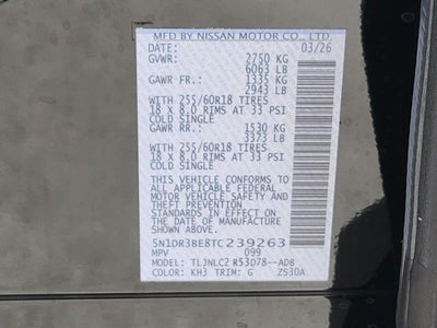 2026 Nissan Pathfinder SV