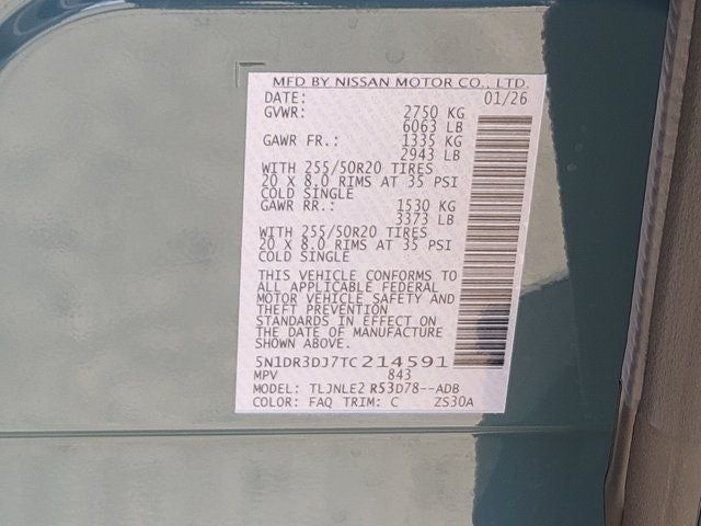 2026 Nissan Pathfinder Platinum