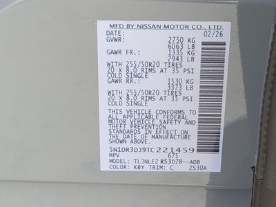 2026 Nissan Pathfinder Platinum