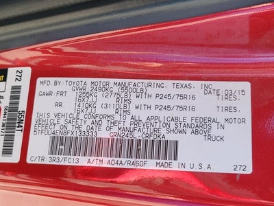 2015 Toyota Tacoma Base