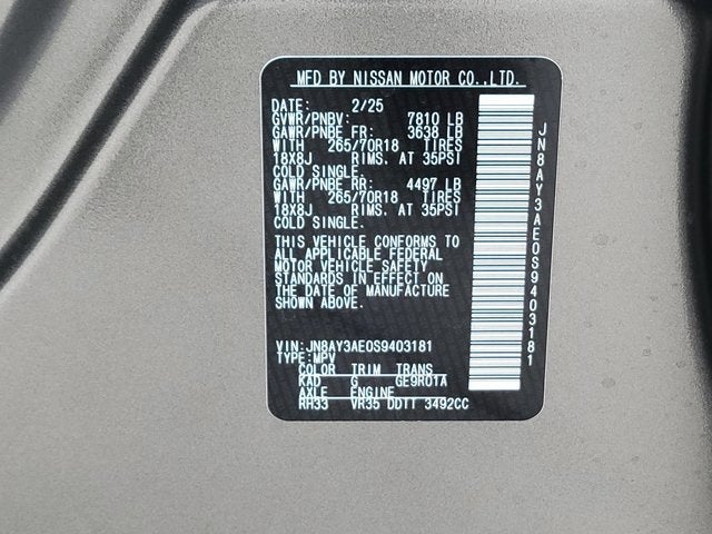 2025 Nissan Armada SV