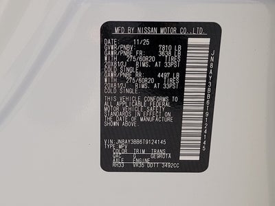 2026 Nissan Armada SL