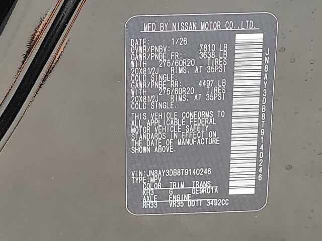 2026 Nissan Armada PRO-4X