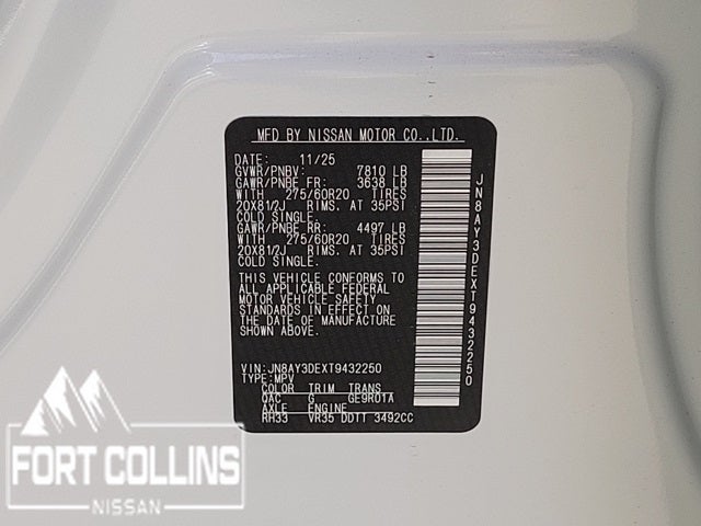 2026 Nissan Armada PRO-4X