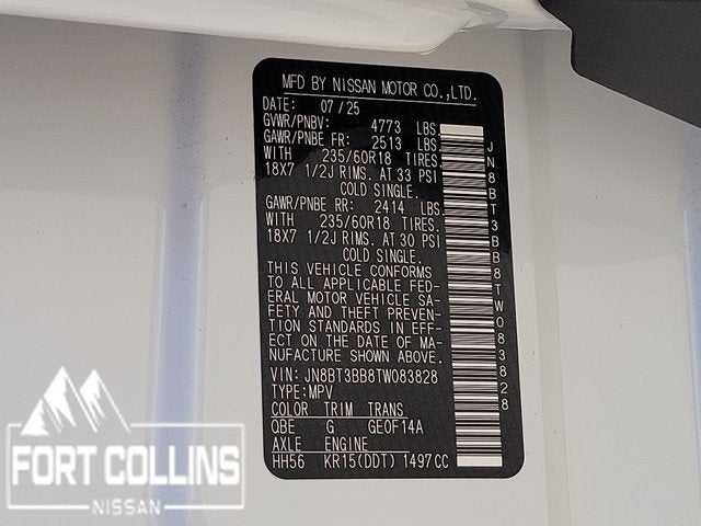 2026 Nissan Rogue SV