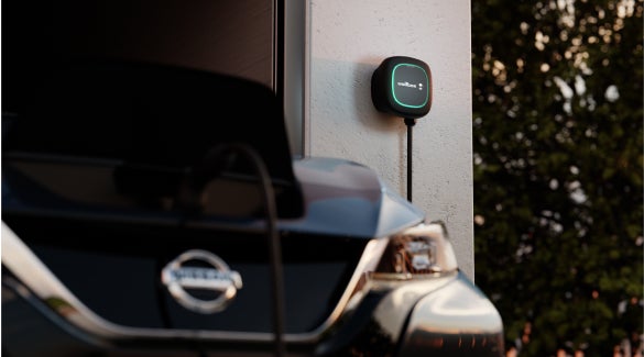 Nissan EV connected and charging with a Wallbox charger | Fort Collins Nissan in Fort Collins CO