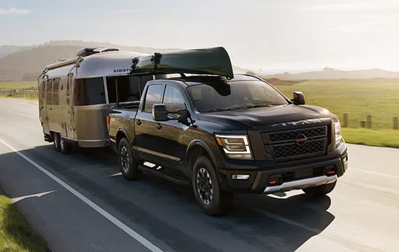 2022 Nissan TITAN towing airstream | Fort Collins Nissan in Fort Collins CO