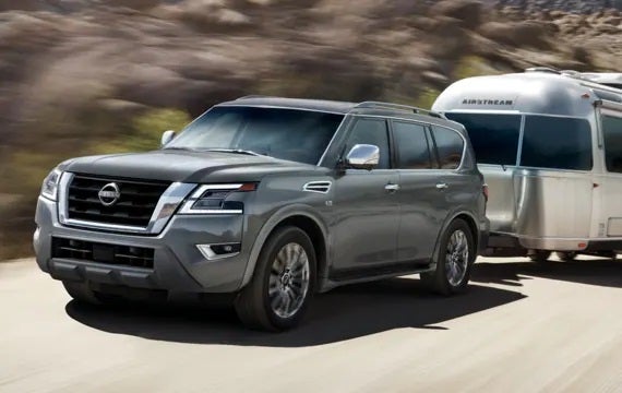 2023 Nissan Armada towing an airstream | Fort Collins Nissan in Fort Collins CO