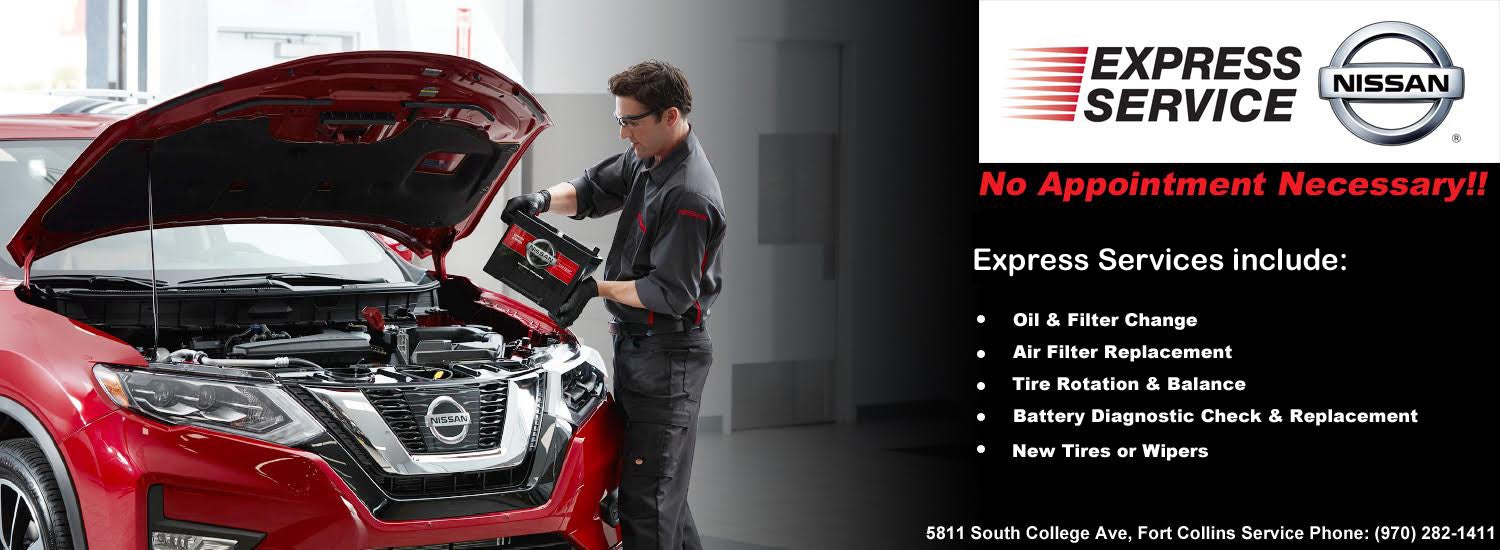 Express Service Lane | Fort Collins Nissan in Fort Collins CO